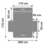 cubre sofa reversible