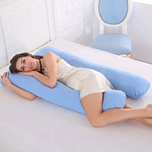 Almohada Embarazada Forma U Funda Lavable 130x70cm Ideal Para Mamás