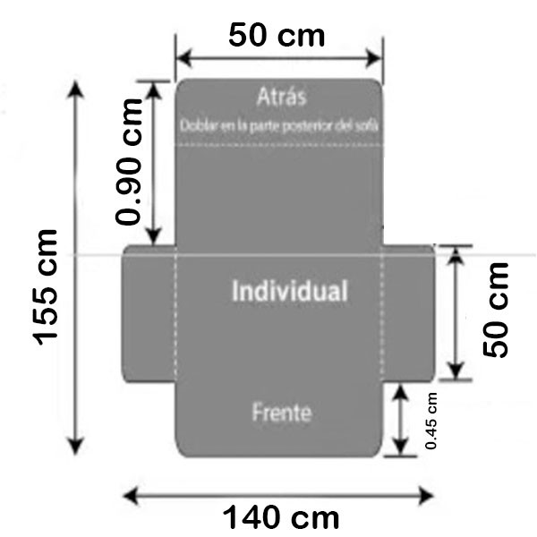 cubre sofa reversible