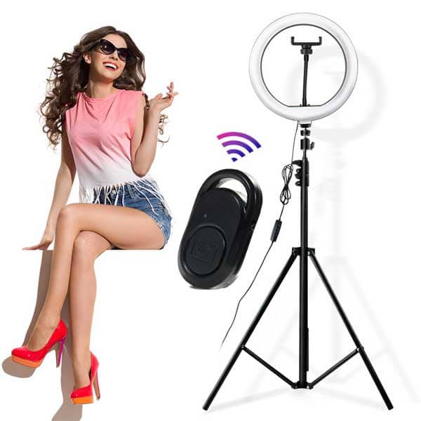 Aro Luz Led 40 cmt Tripode Boton