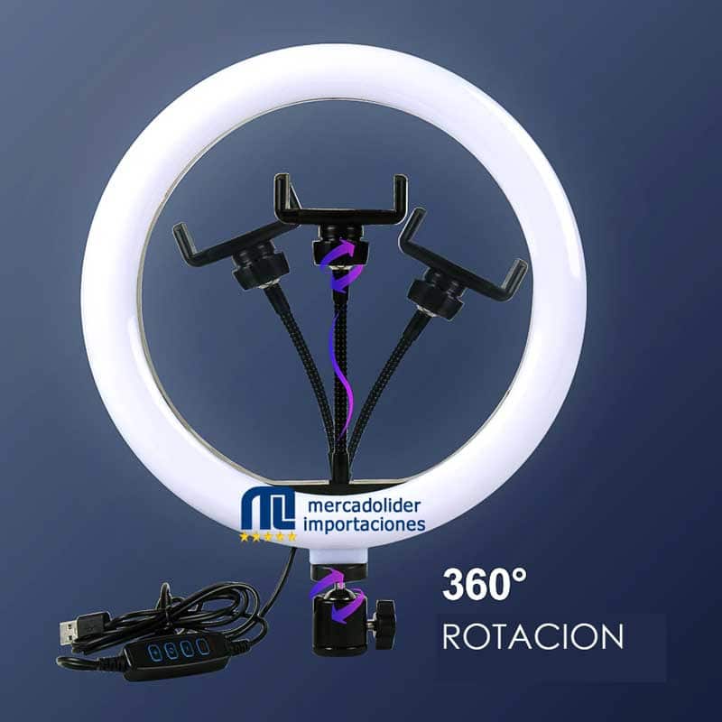 Aro Luz Led 26 cmt Tripode