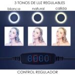 Aro Luz Led 26 cmt Tripode