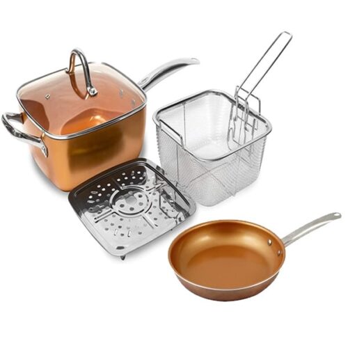 Juego Olla Sarten Inducción 5 en 1