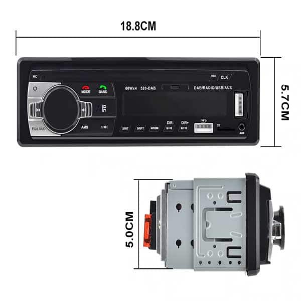 Radio Auto Universal Usb Bluetooth