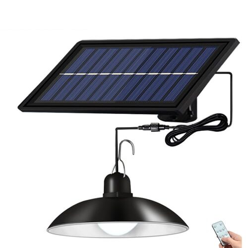 Foco Lampara Exterior Solar Led Con Control Fria