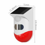 Sirena Sensor Movimiento Solar