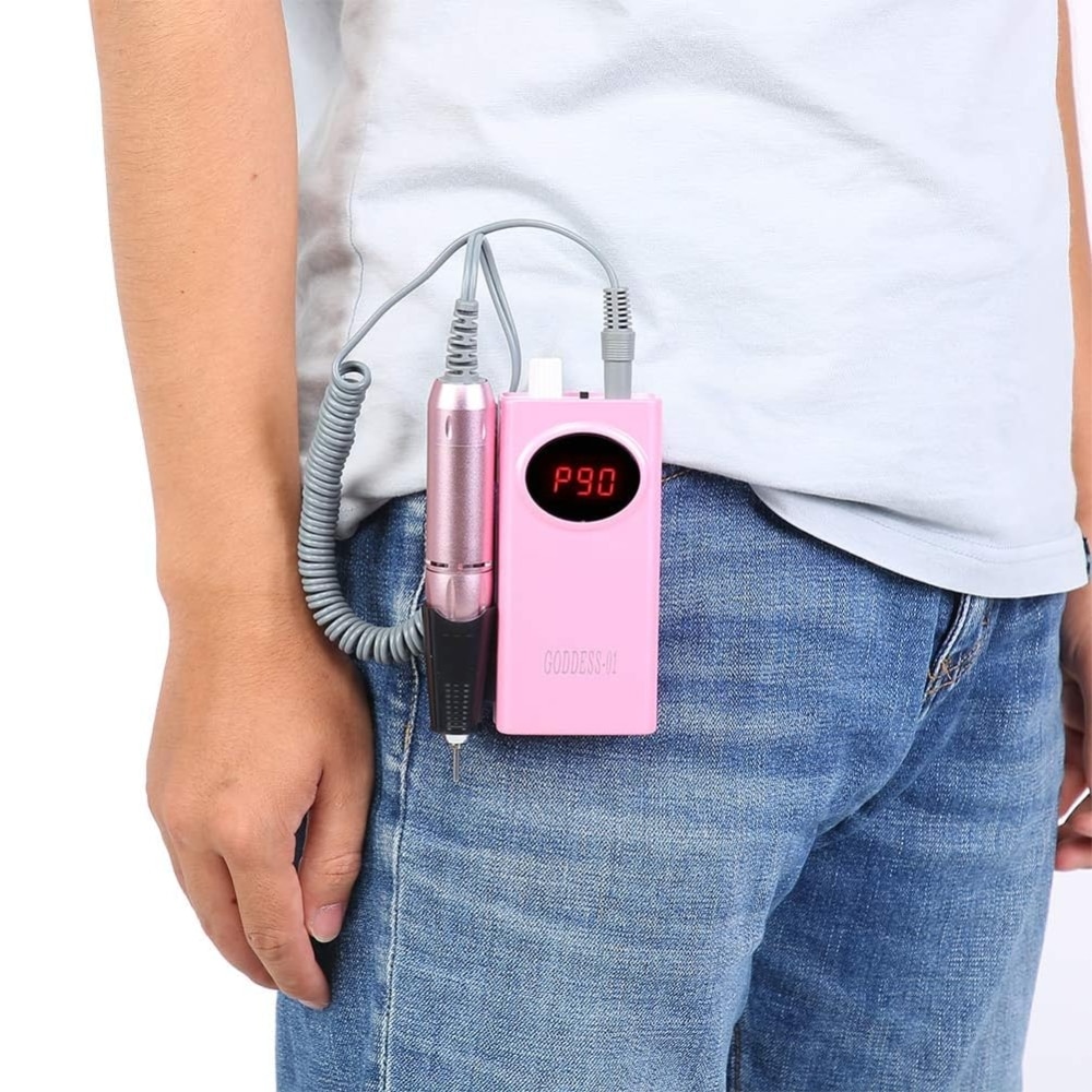 torno de uñas color rosado