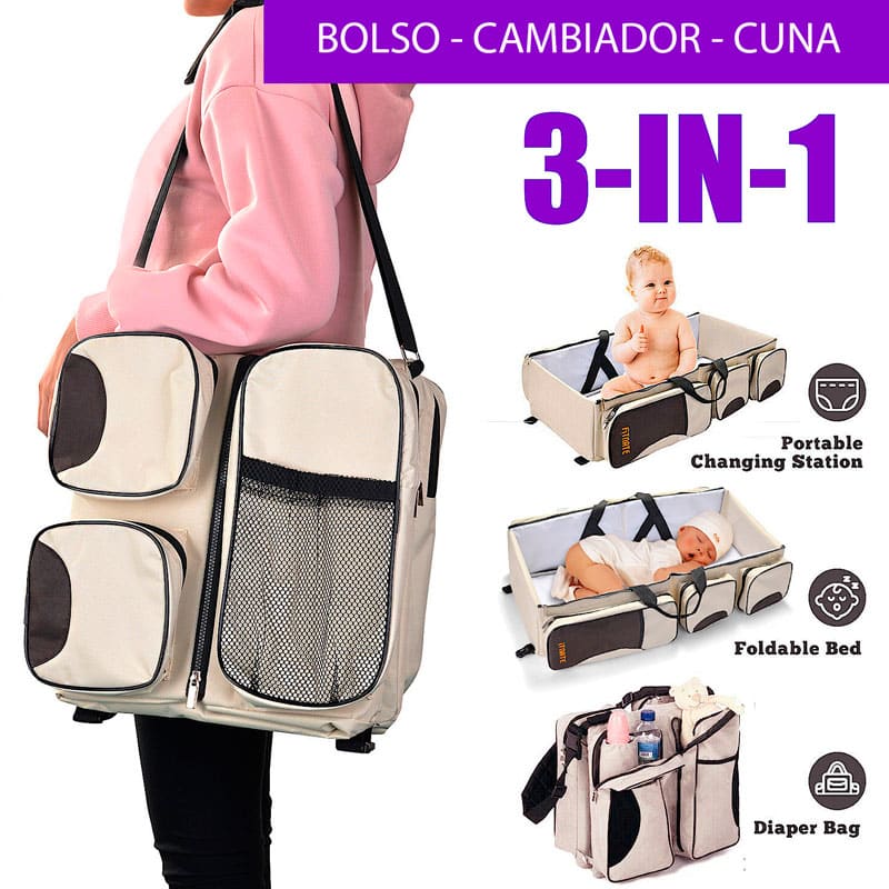 BOLSO MATERNAL C/CAMBIADOR MAR-4483
