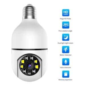 Cámara Lampara Led Wifi Ptz 360° Full Color