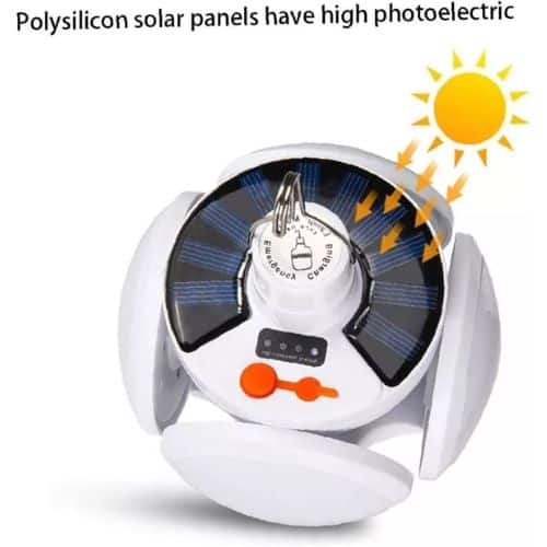 Luz Emergencia Recargable Usb Solar Colgable