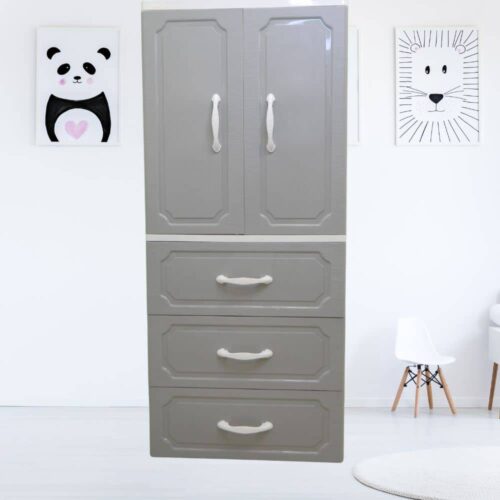 Armario Ropero Cajones Mueble Plástico 156 X 88 X 38cm