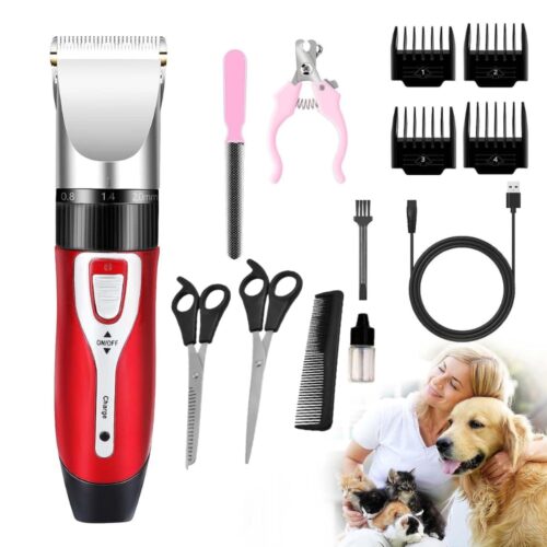 Maquina Corta Pelo Perros Mascotas Con Tijeras Y Peines