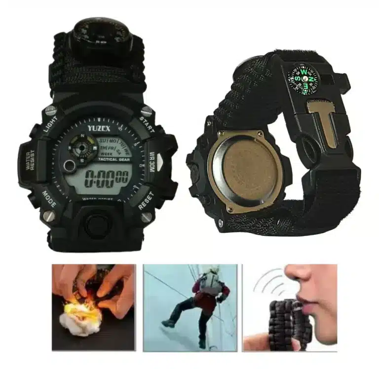 Reloj Táctico Militar Supervivencia Malla Paracord