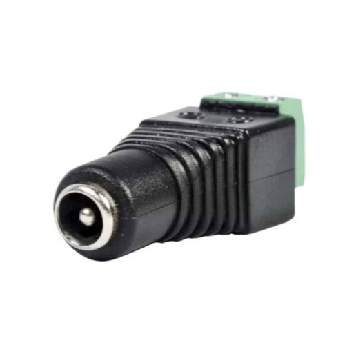 Conector 12v 2.1mm Hembra Con Borne Para CCTV