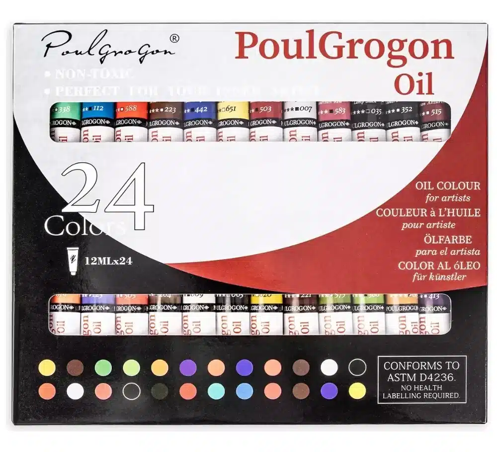 Pinturas Al Óleo De 24 Unidades 12ml Colores Pintura