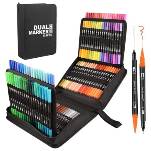 Set 120 Marcadores Con Estuche