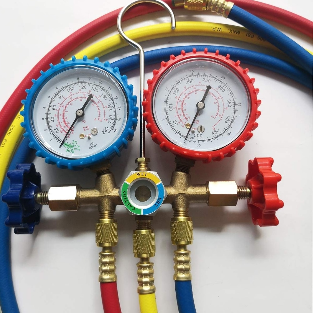 Juego de Manomeros Refrigeracion Para AC