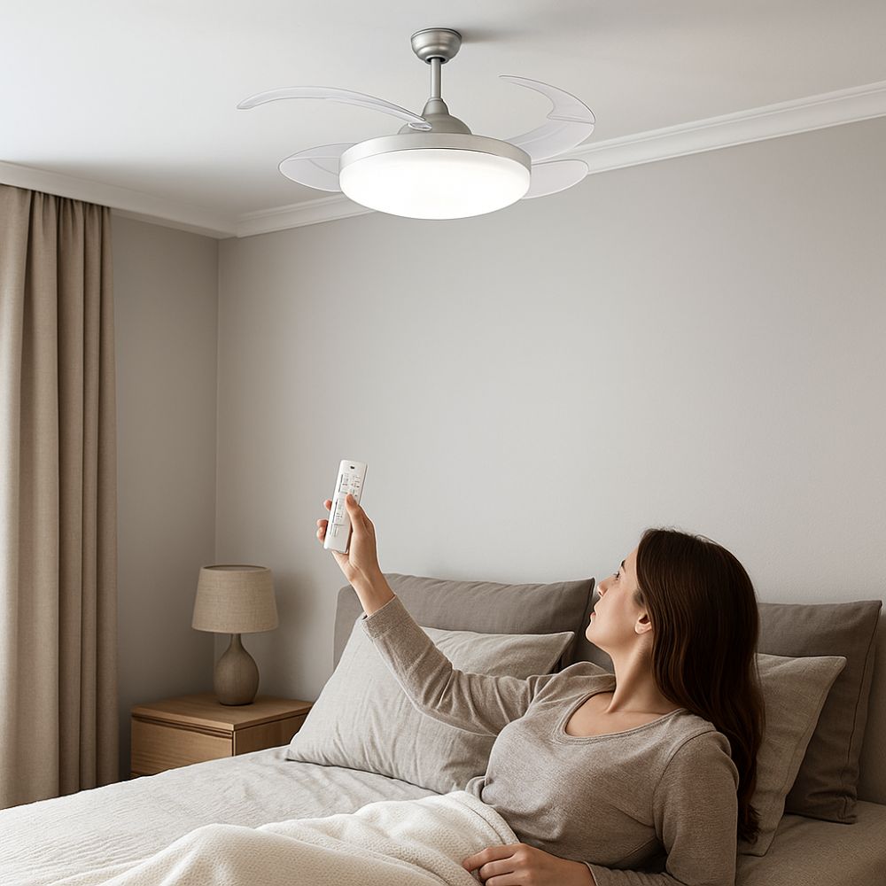 ventilador techo luz