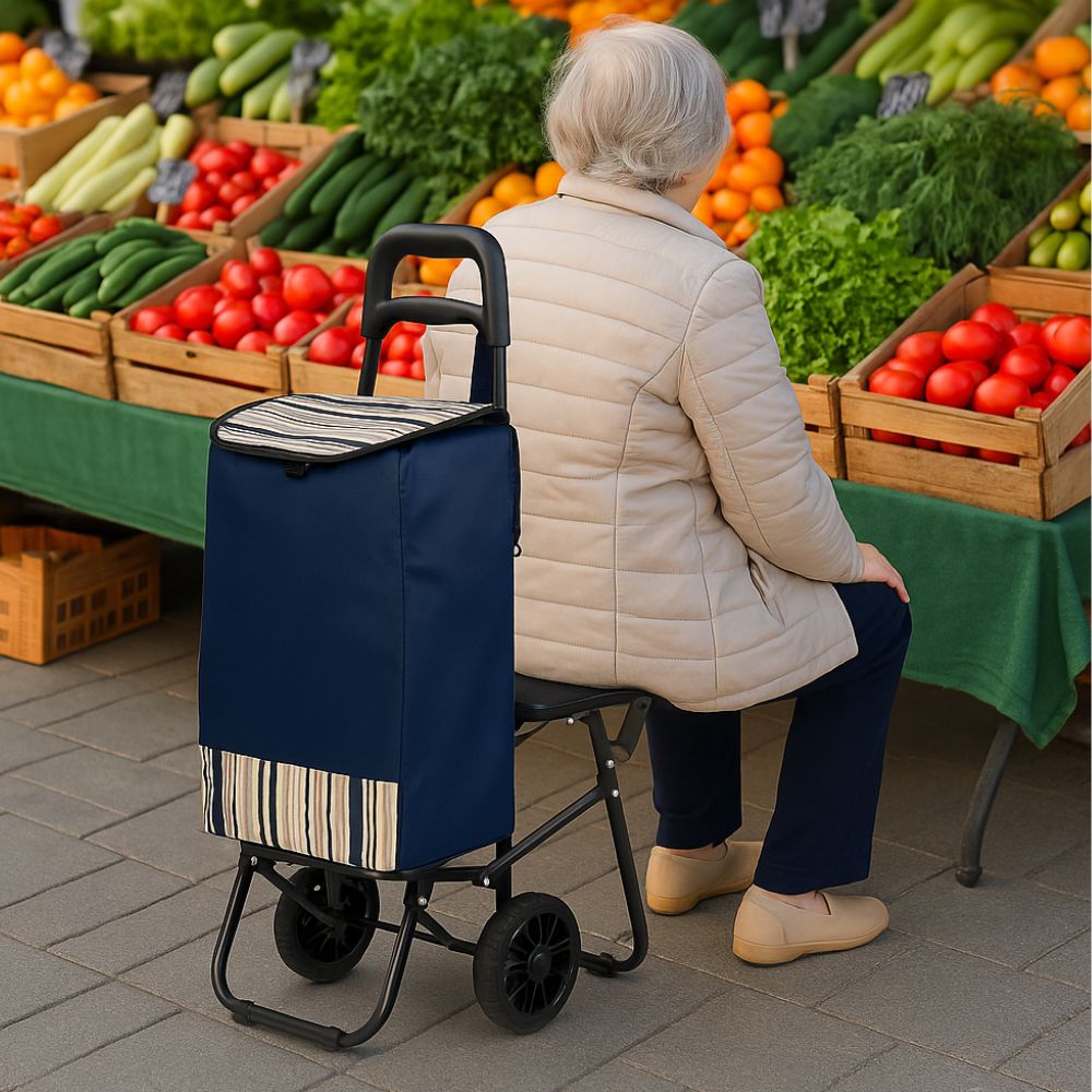 carrito feria con asiento