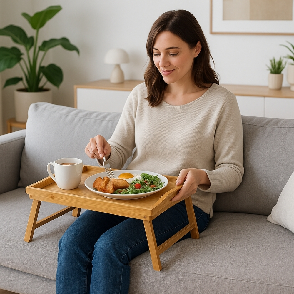 Bandeja de Bambú Plegable