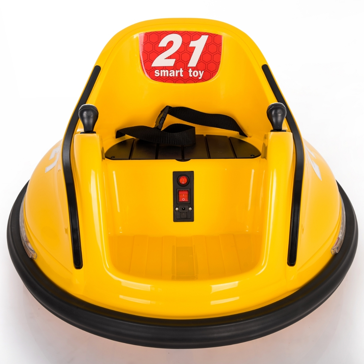 Parte trasera auto chocador blanco