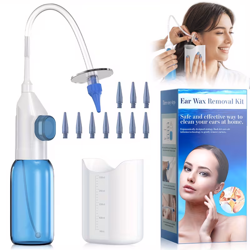 Kit Limpia Oídos Maquina Limpiadora De Orejas Con Agua Tibia